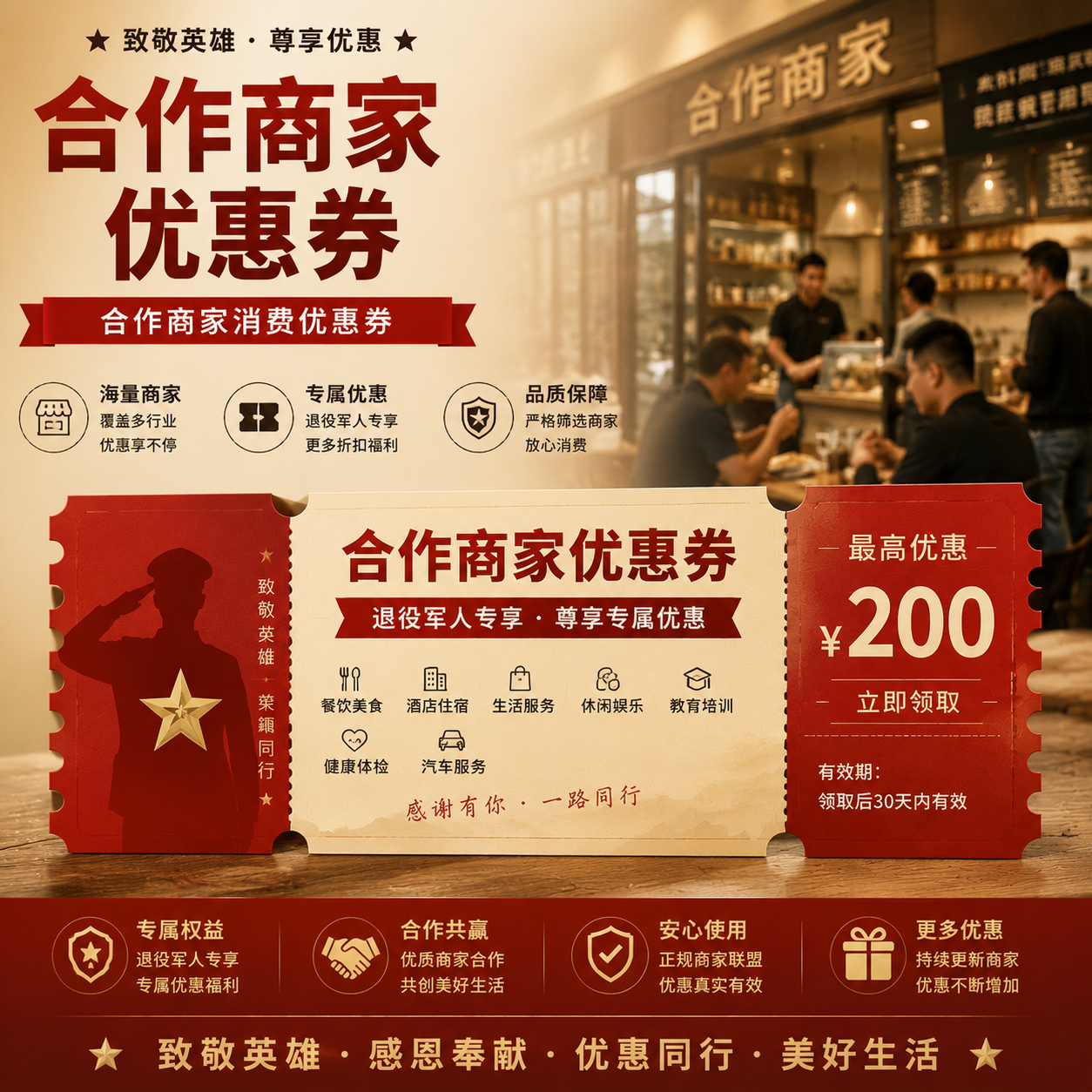 合作商家优惠券